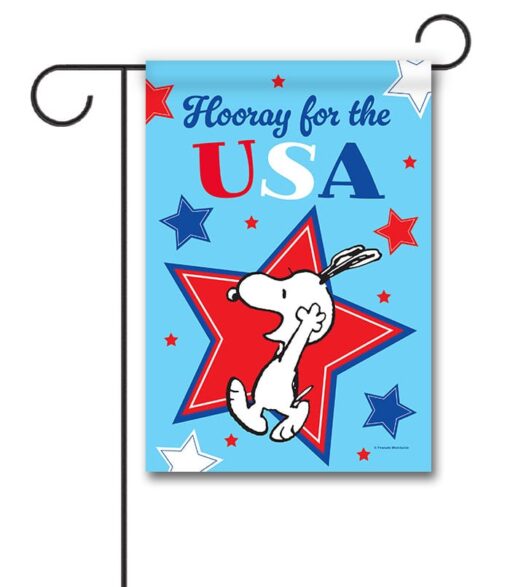 PEANUTS® Hooray for the USA Snoopy - Garden Flag - 12.5" x 18"