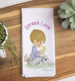 Precious Moments Boy with Chick - Kitchen Tea Towel