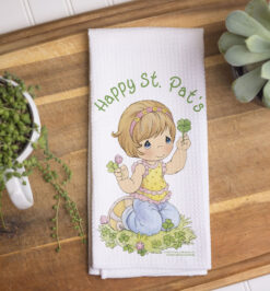 Precious Moments St. Pat's Clovers - Kitchen Tea Towel
