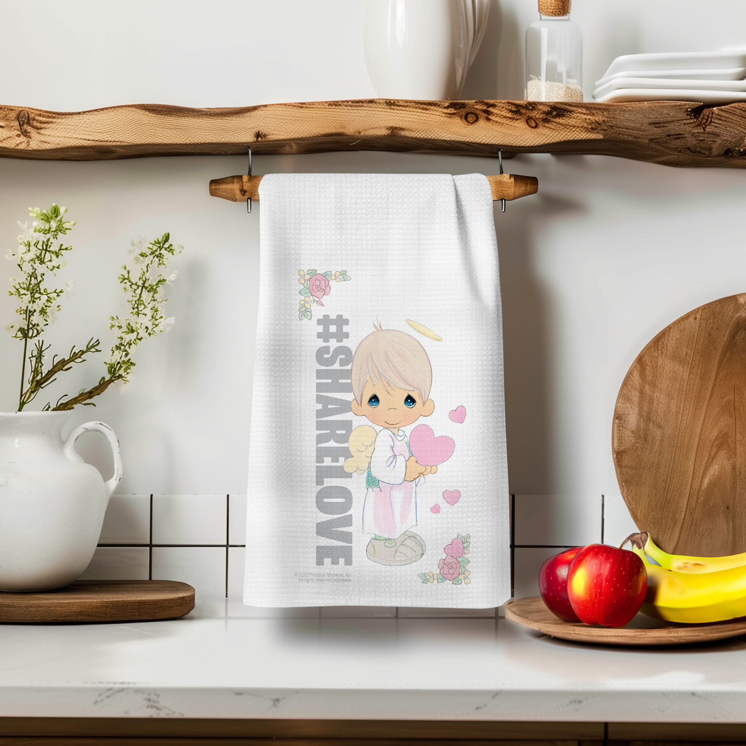 Precious Moments Share Love Angel - Kitchen Tea Towel - Image 2