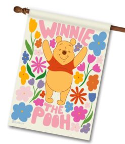 Winnie the Pooh Flower Power - House Flag - 28" x 40"