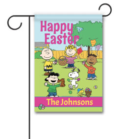 Personalized PEANUTS Gang Egg Hunt - Garden Flag - 12.5'' x 18''