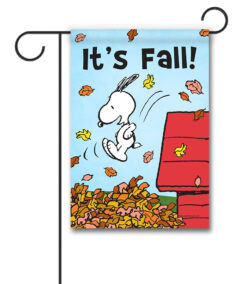 PEANUTS® It's Fall Snoopy Leaf Pile - Garden Flag - 12" x 18"