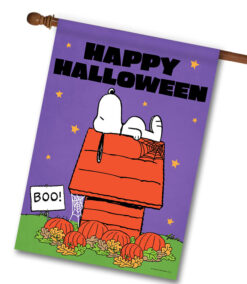 PEANUTS® Snoopy Halloween Doghouse - House Flag - 28" x 40"