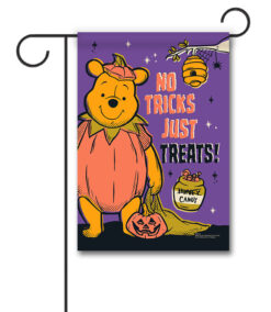 Winnie the Pooh Halloween Treats - Garden Flag - 12" x 18"